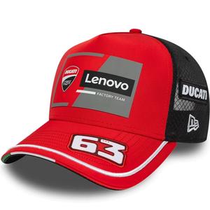 Ducati New Era Lenovo Bagnaia 63 Kappe schwarz-rot