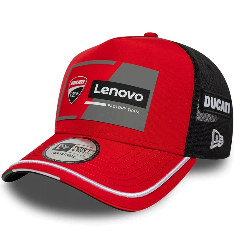Ducati New Era Lenovo Kappe schwarz-rot