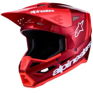 Alpinestars S-M3 Radium fluorrot-weißer Motocross-Helm