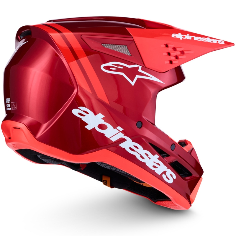 Alpinestars S-M3 Radium fluorrot-weißer Motocross-Helm