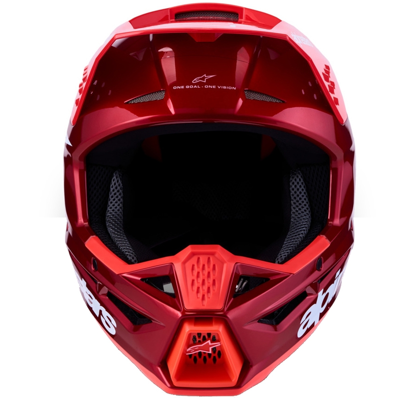 Alpinestars S-M3 Radium fluorrot-weißer Motocross-Helm