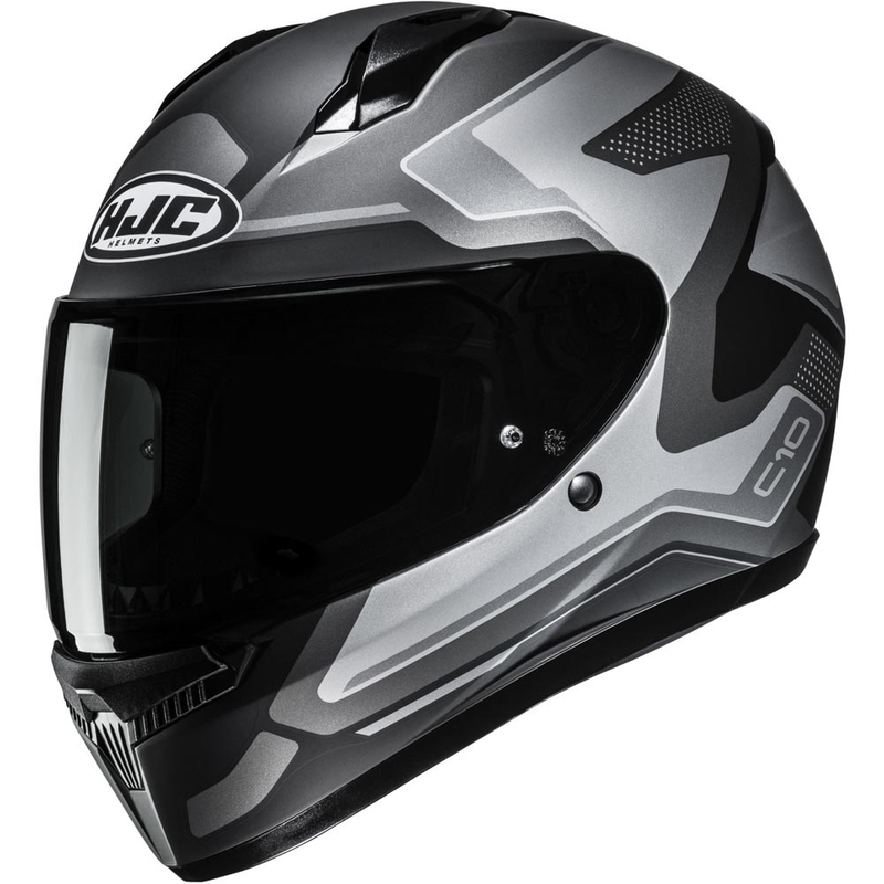 HJC C10 Cric MC5SF Integralhelm für Motorräder, schwarz-grau
