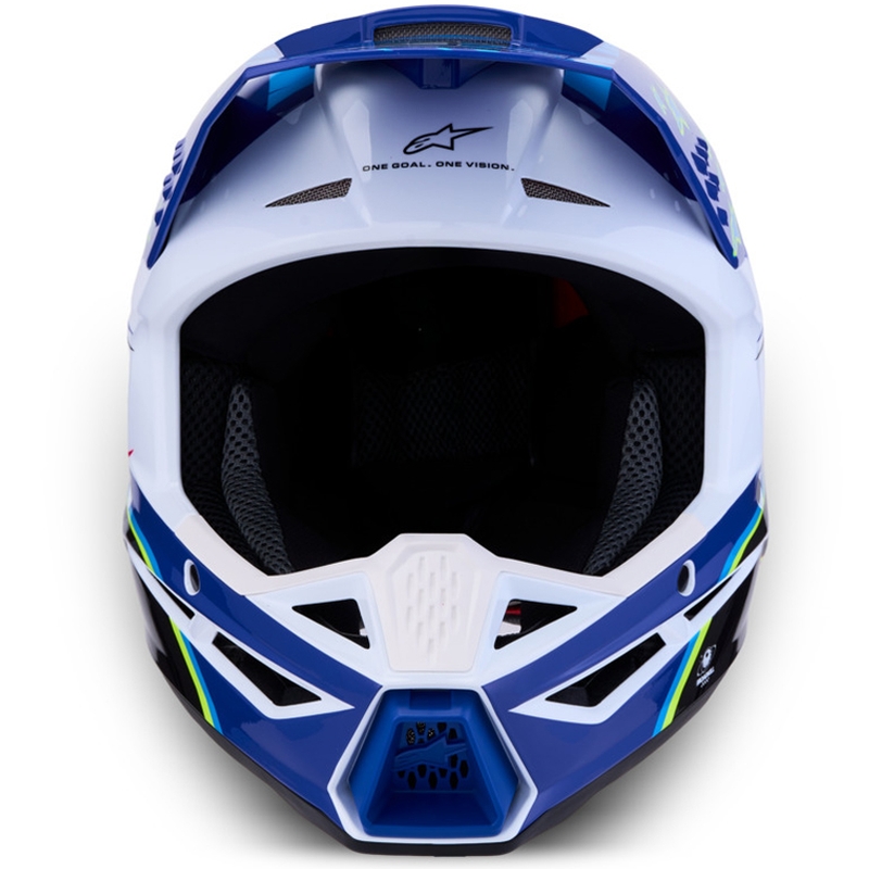 Alpinestars S-M3 Falcon Kinder-Motocrosshelm blau-weiß-schwarz