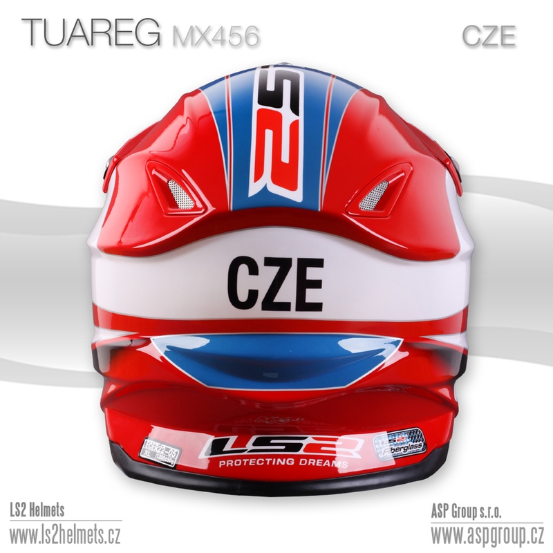Motocross Helm LS2 MX456 Tuareg Tschechischer Ausverkauf