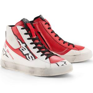 Alpinestars Stated Flair Motorradstiefel weiß-rot