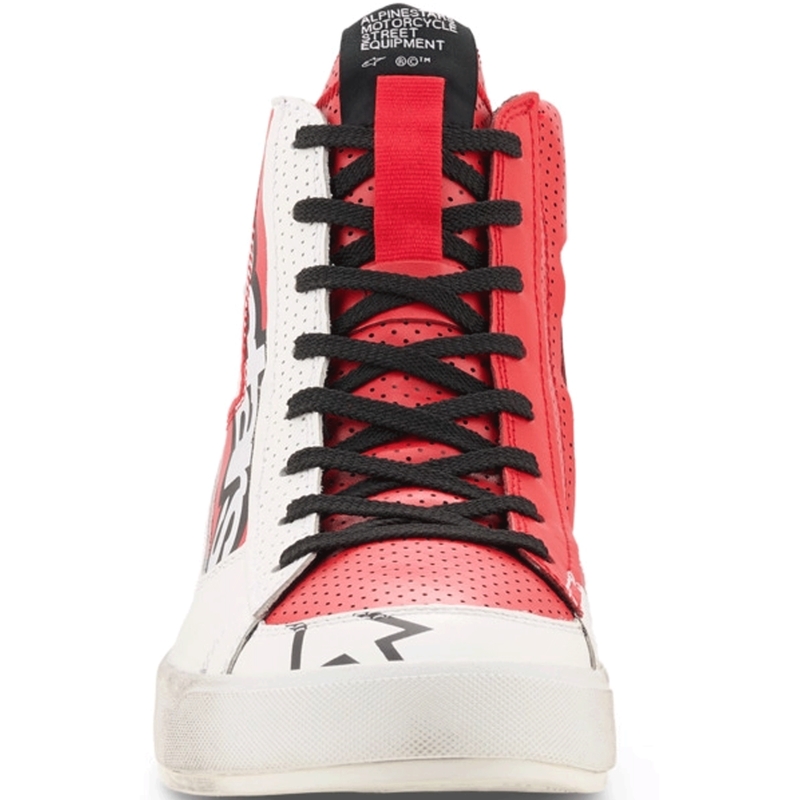 Alpinestars Stated Flair Motorradstiefel weiß-rot