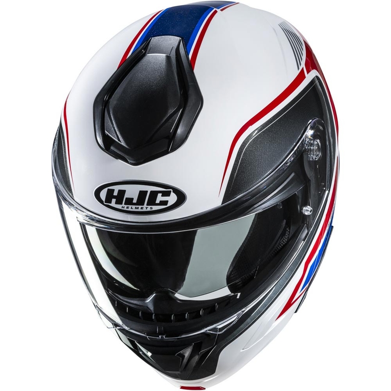 Klappbarer Motorradhelm HJC C92 Ragna MC21 weiß-rot-blau