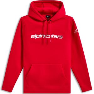 Alpinestars Wordmark Hoodie 3 rot-weiß