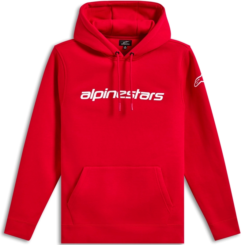 Alpinestars Wordmark Hoodie 3 rot-weiß