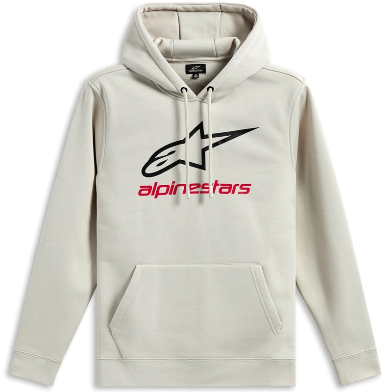 Alpinestars Always Hoodie 3 Creme Weiß-Schwarz-Rot