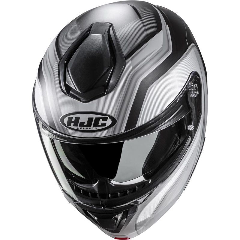 Klappbarer Motorradhelm HJC C92 Sirius MC5SF schwarz-weiß-silber