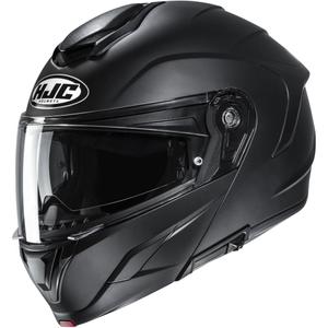 Klappbarer Motorradhelm HJC C92, einfarbig seidenmatt schwarz