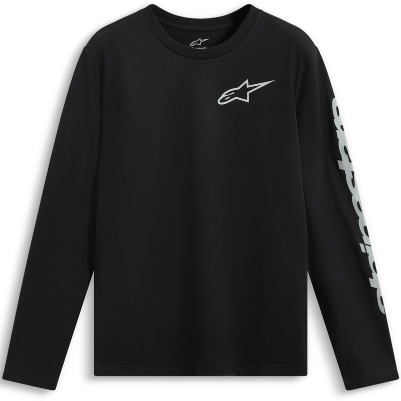 Alpinestars Trackside CSF Langarm-T-Shirt Schwarz-Weiß