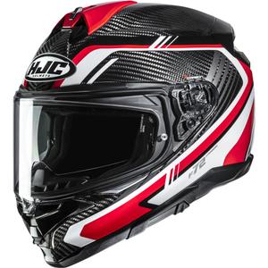 Integralhelm HJC F72 Carbon Kairo MC1 schwarz-weiß-rot