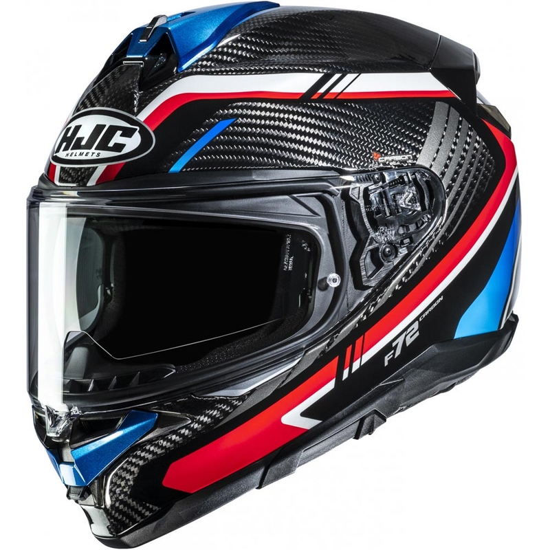 Integralhelm HJC F72 Carbon Kairo MC21 schwarz-blau-rot-weiß