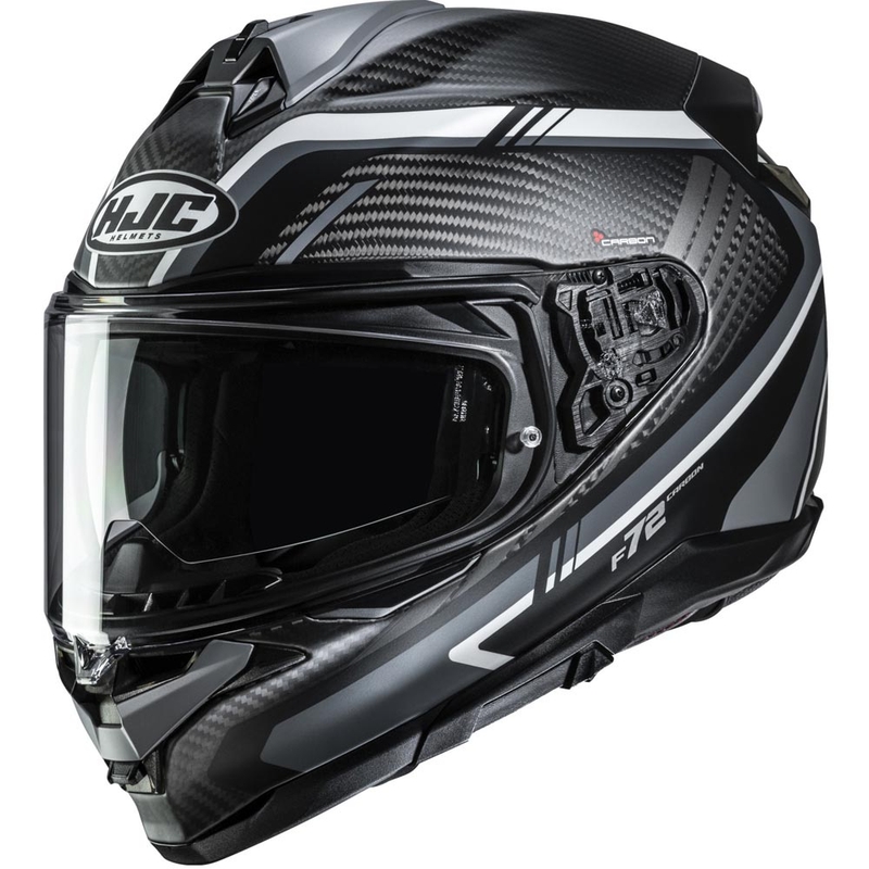 Integralhelm HJC F72 Carbon Kairo MC5SF schwarz-grau-weiß