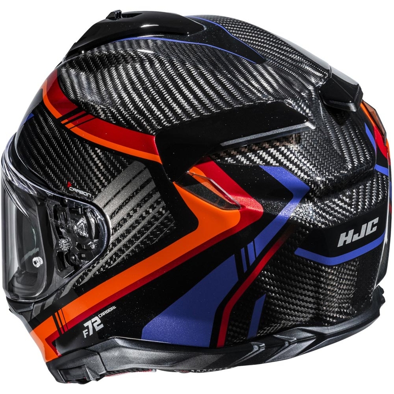 Integralhelm HJC F72 Carbon Kairo MC8 schwarz-orange-rot-lila