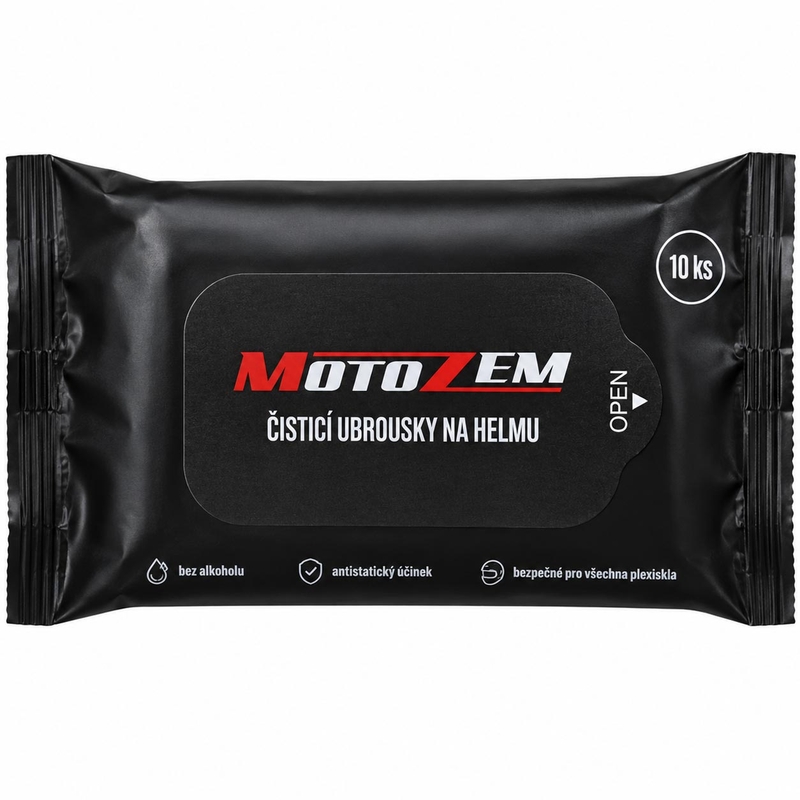 MotoZem Helmreinigungstücher, 10 Stück.