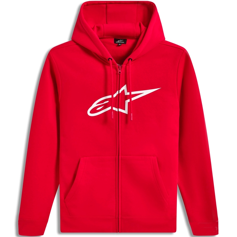 Alpinestars Ageless Zip Hoodie 3 rot-weiß