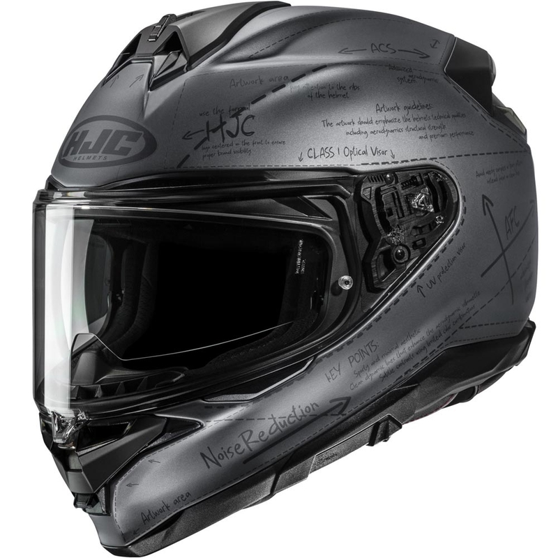 Integralhelm HJC F72 Odyssea MC5SF grau-schwarz
