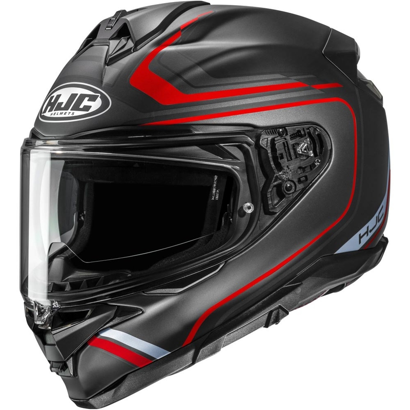 Integralhelm HJC F72 Oflo MC1SF matt schwarz-rot