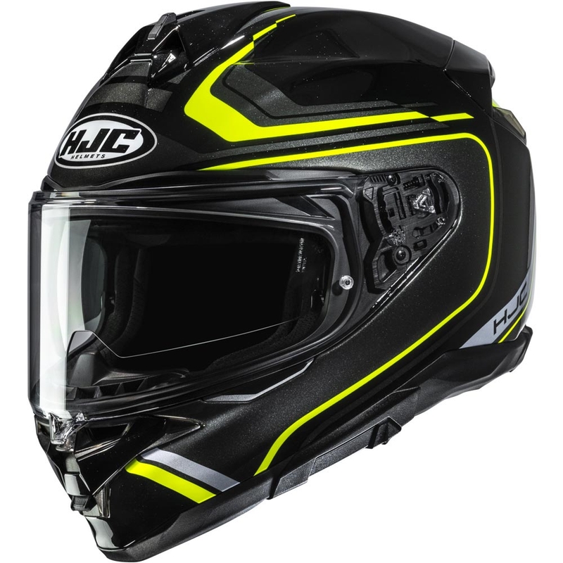 Integralhelm HJC F72 Oflo MC3H schwarz-fluoreszierend gelb