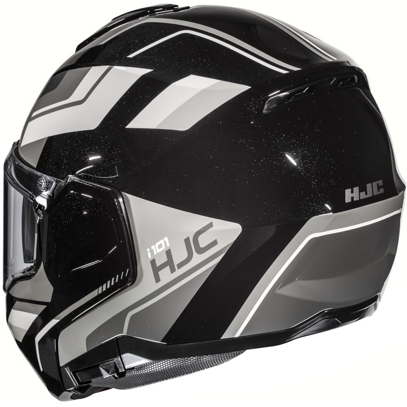Klappbarer Motorradhelm HJC i101 Krone MC5 schwarz-grau-weiß