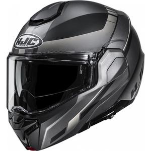 Klappbarer Motorradhelm HJC i101 Mira MC9SF schwarz-grau