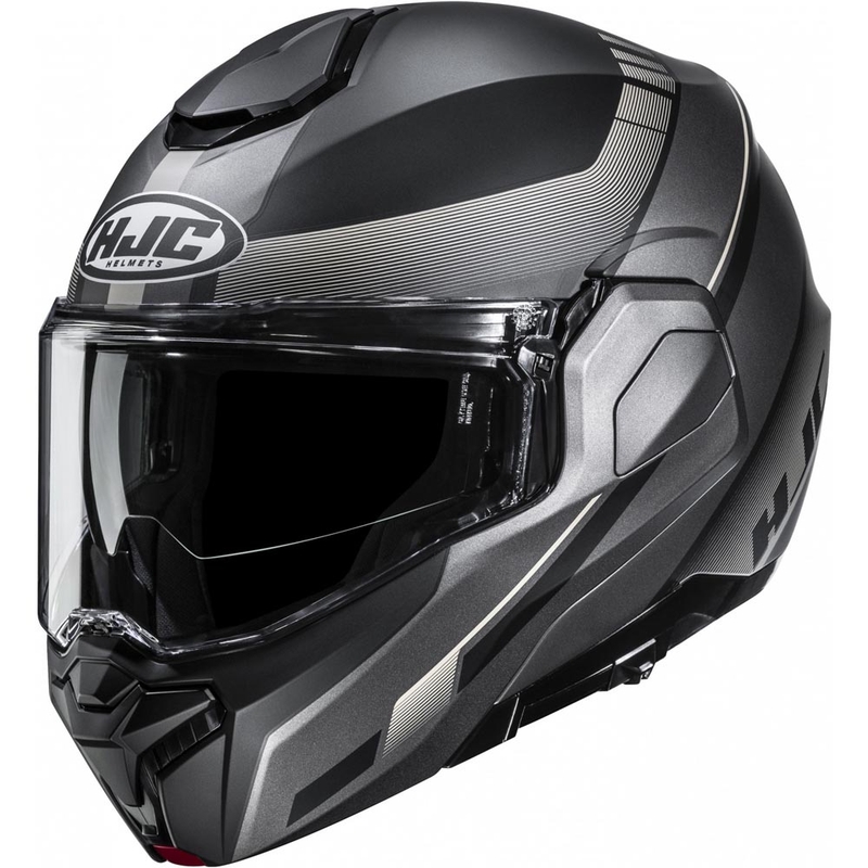 Klappbarer Motorradhelm HJC i101 Mira MC9SF schwarz-grau