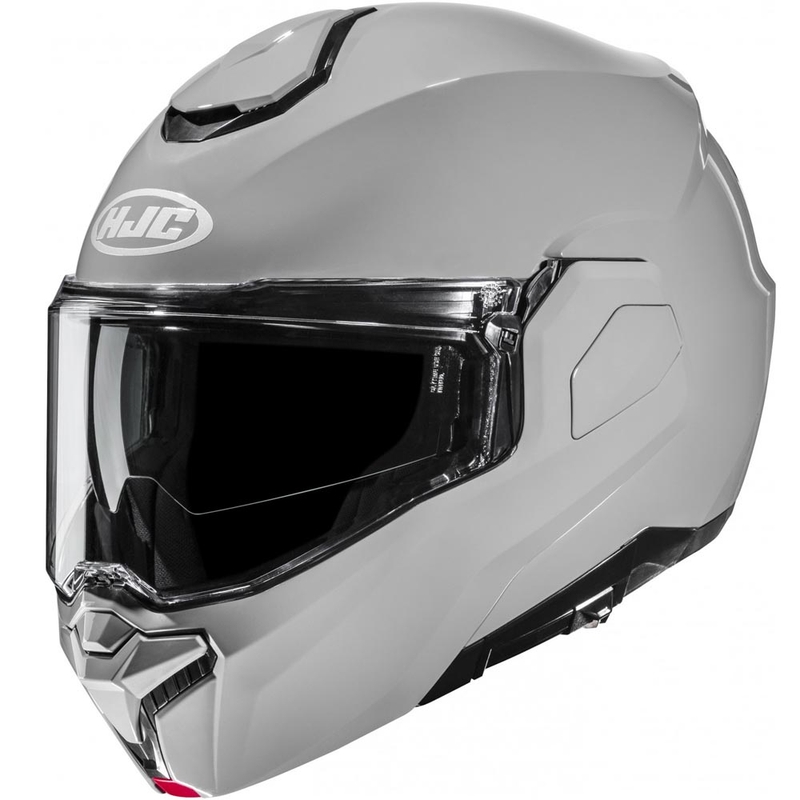 Klappbarer Motorradhelm HJC i101, einfarbig grau