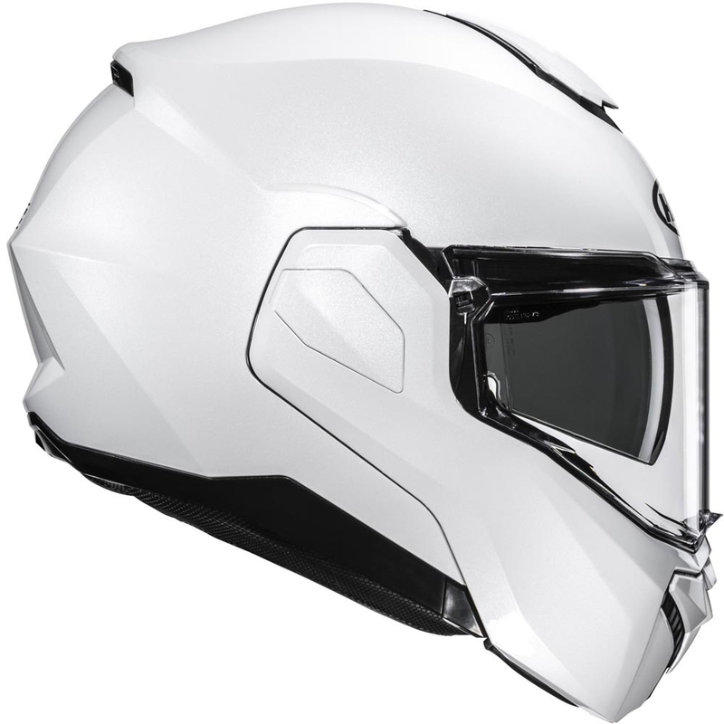 HJC i101 Solid Klapphelm für Motorräder, Perlweiß