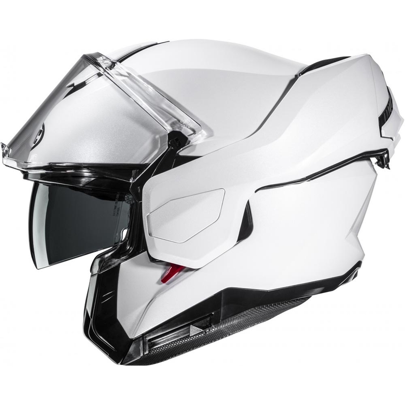 HJC i101 Solid Klapphelm für Motorräder, Perlweiß