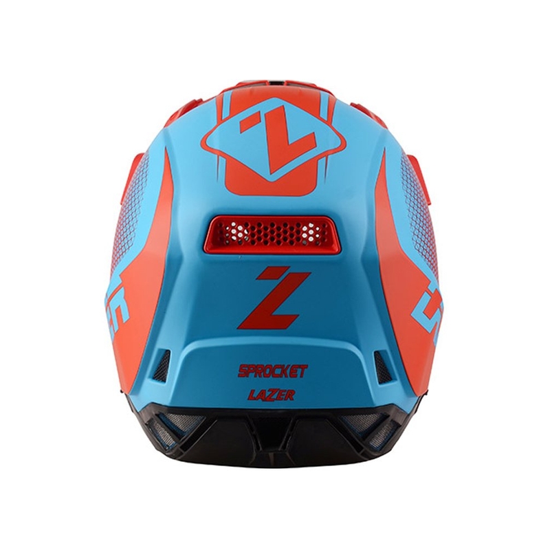 Motocross Helm Lazer X9 Sprocket rot-blau