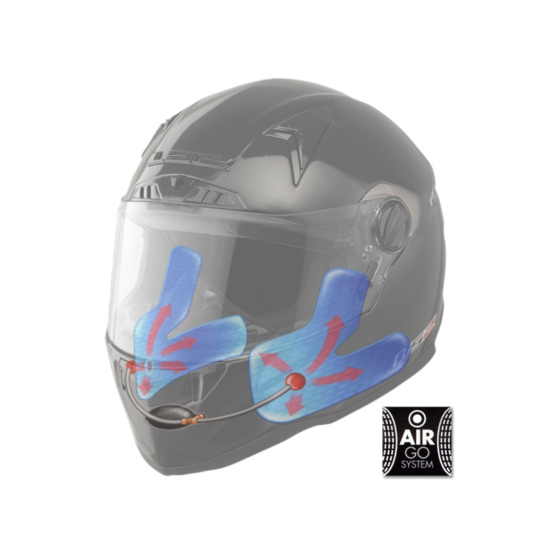 Motorradhelm LS2 FT2 Single Mono Schwarz Ausverkauf