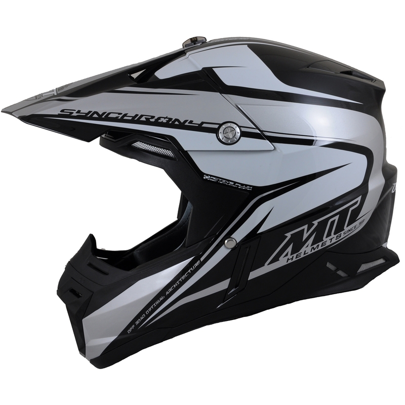 MT Synchrony Duality Motocross-Helm schwarz/grau
