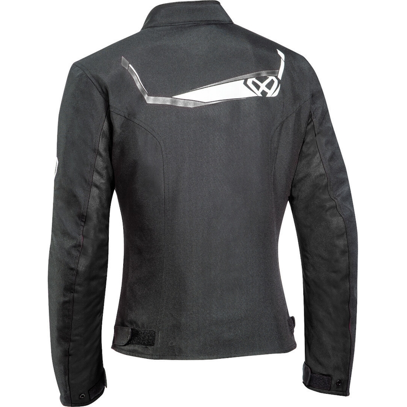 Damen Motorradjacke IXON Challenge schwarz und weiß Ausverkauf