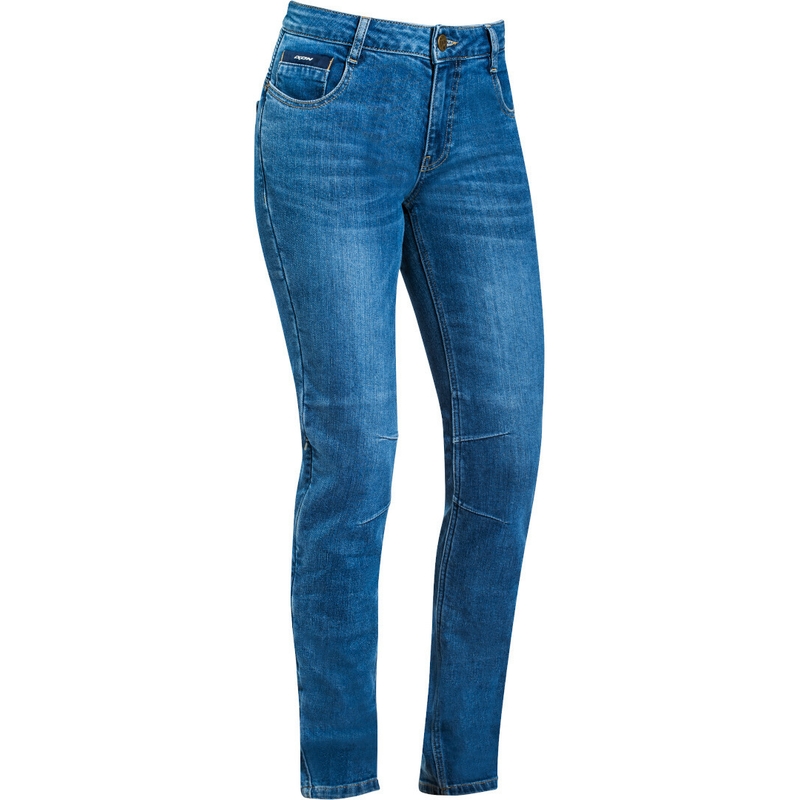 Damen Motorradjeans IXON Cathelyn gewaschen blau Ausverkauf
