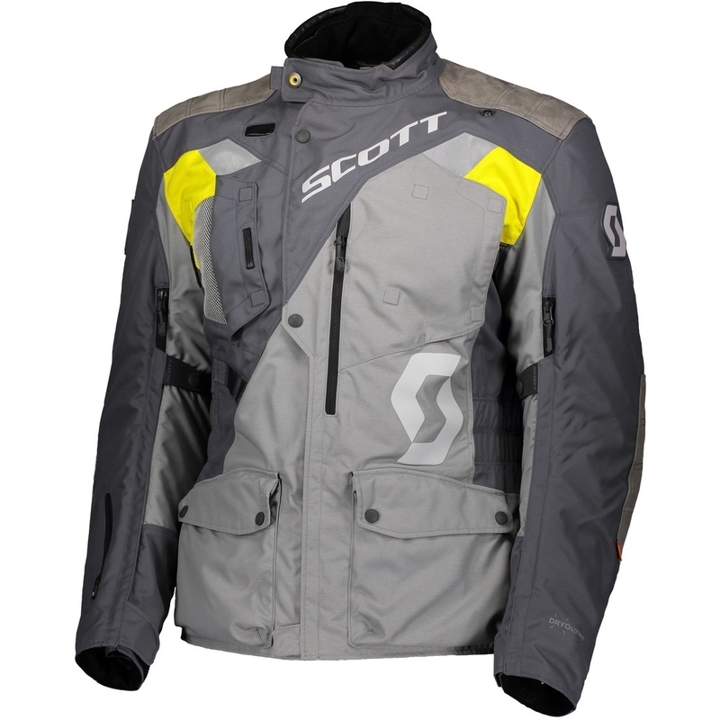 Motorradjacke SCOTT Dualraid Dryo grau-gelb Ausverkauf