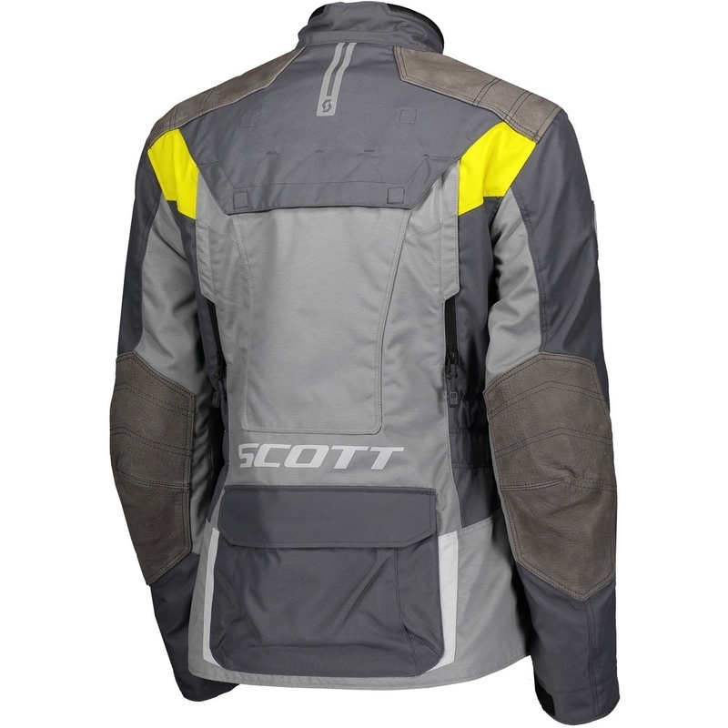 Damen Motorradjacke SCOTT Dualraid Dryo grau-gelb