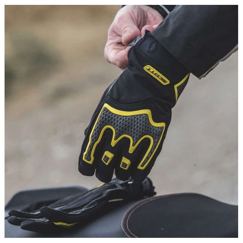 Motorradhandschuhe SCOTT Dualraid schwarz-gelb Ausverkauf