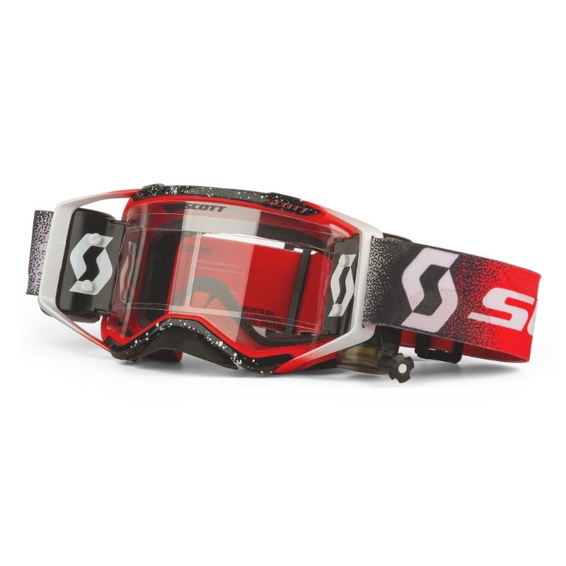 Motocrossbrille SCOTT Prospect WFS schwarz-weiß-rot