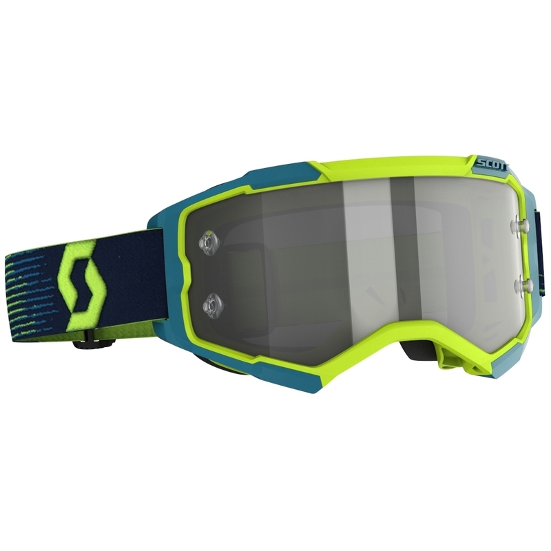 Motocrossbrille SCOTT Fury LS gelb-blau Ausverkauf
