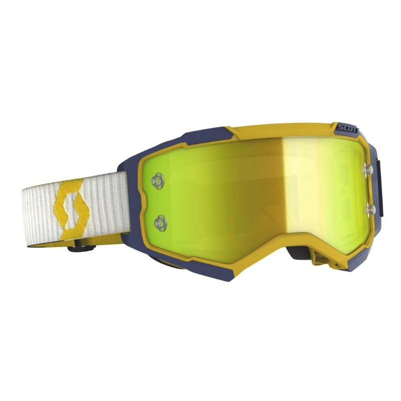 Motocross-Schutzbrille SCOTT Fury gelb-blau
