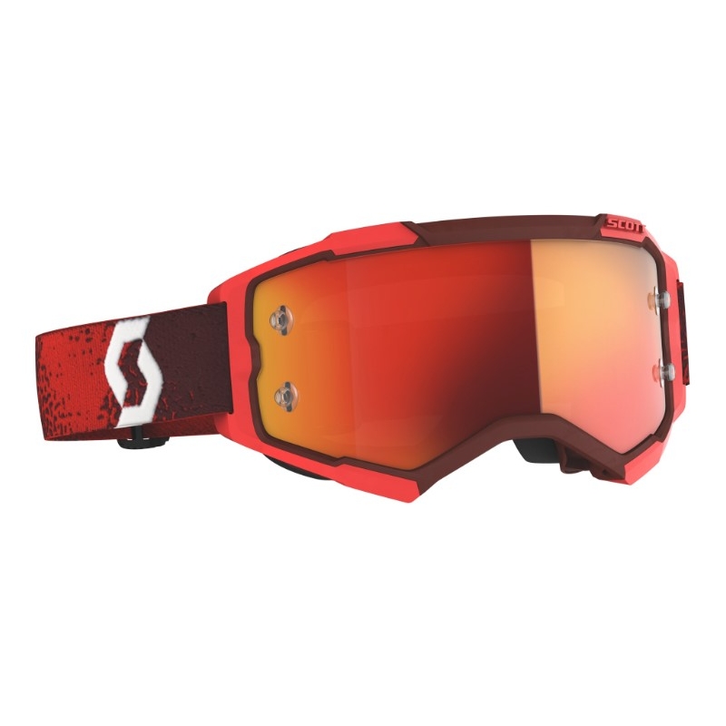 Motocross-Schutzbrille SCOTT Fury rot-orange