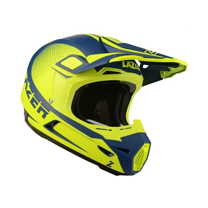Motocross Helm Lazer X9 Sprocket blau-fluo gelb