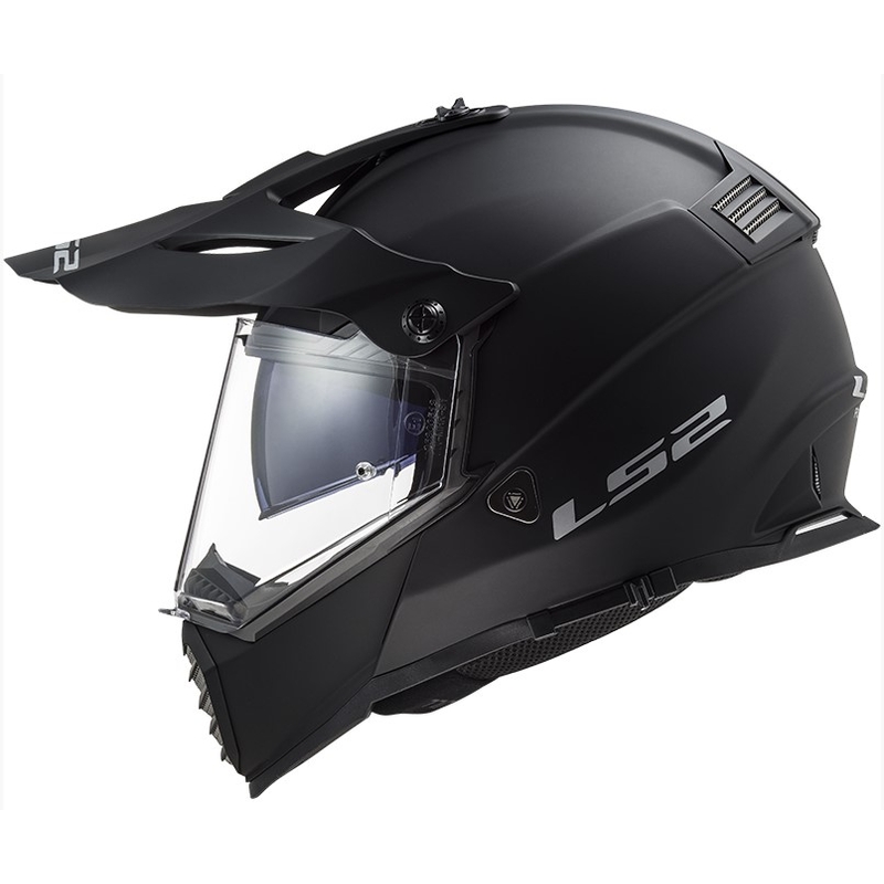Enduro-Helm LS2 MX436 Pioneer EVO schwarz-matt