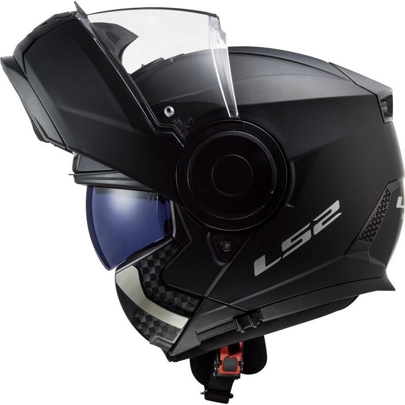 LS2 FF902 Scope Solid Black Matte Flip-up Motorradhelm