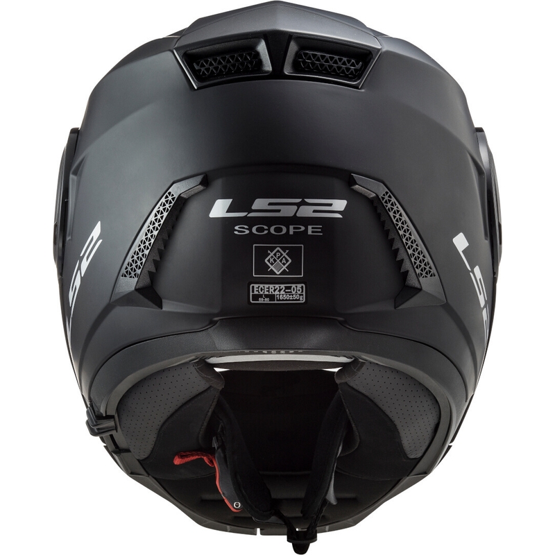 LS2 FF902 Scope Solid Black Matte Flip-up Motorradhelm