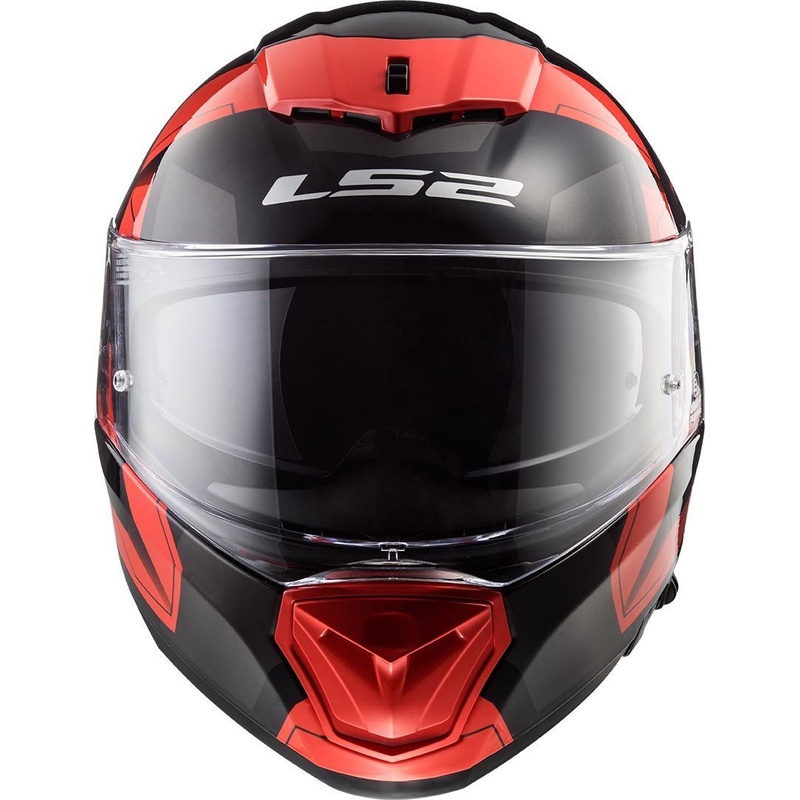 LS2 FF390 Breaker Physics schwarz und rot Integral Motorradhelm