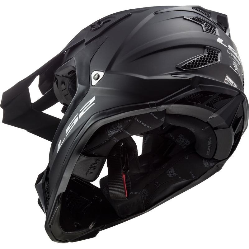 Motocross Helm LS2 MX470 Subverter Noir schwarz matt